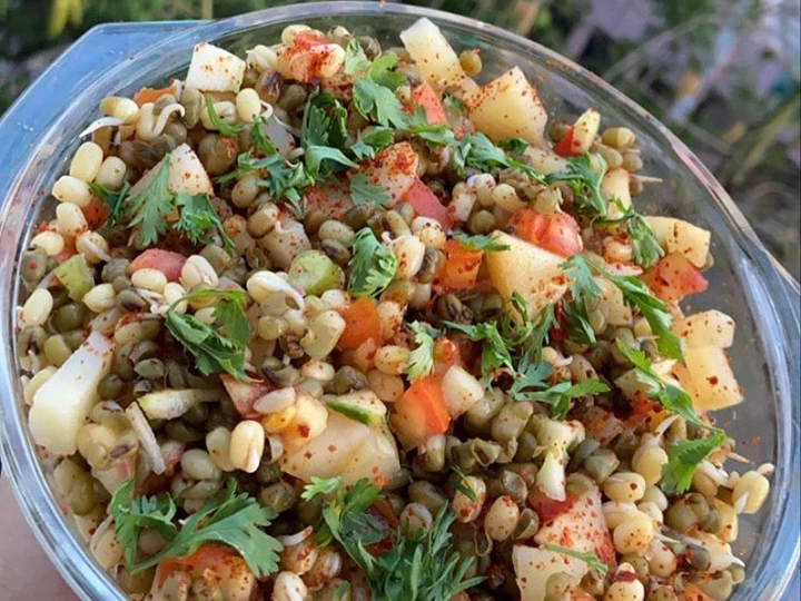 Easy Steps to Make|Recipe} Sprouts salad😋❤️ Anti-Fail