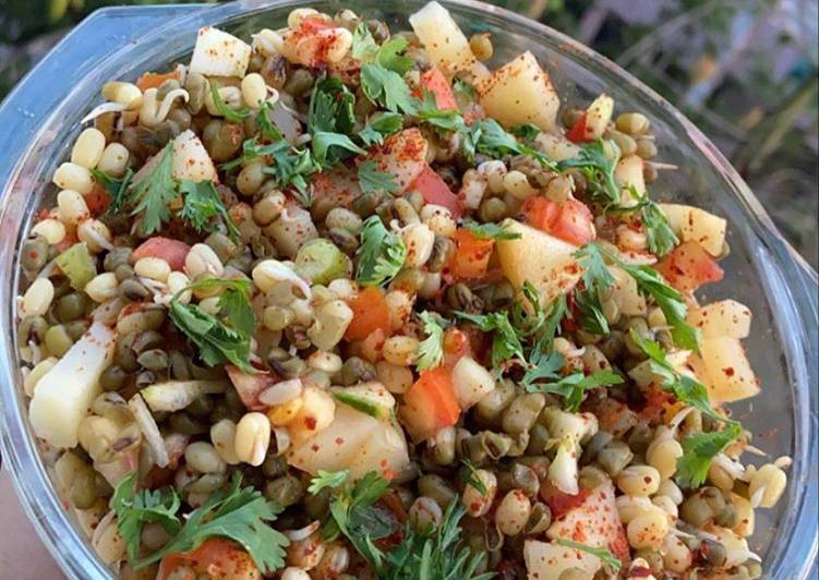 Easiest Way to Cook Perfect Sprouts salad😋❤️