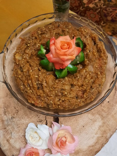 عکسی از دستور خوراک خاویار بادمجان (بدون خاویار)😁
