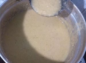 Una foto de Crema de maìz desgranado