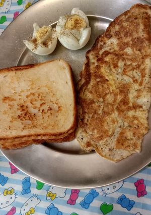 A picture of Bread omelette.