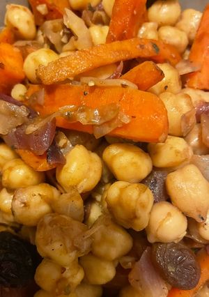 Una foto de Garbanzos agridulces