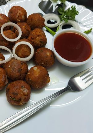 A picture of Soya Chunks Pakora.