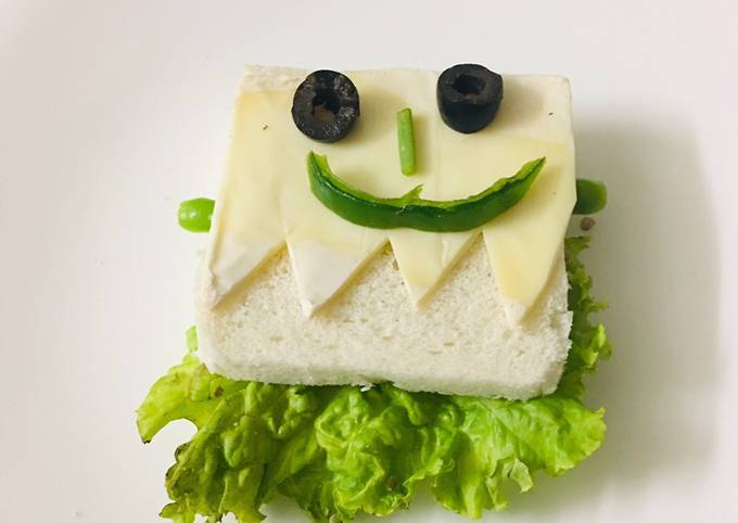 Frankenstein Halloween sandwich