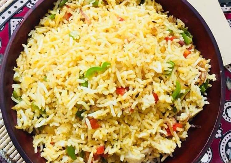 Vegetable pulao/quick recp