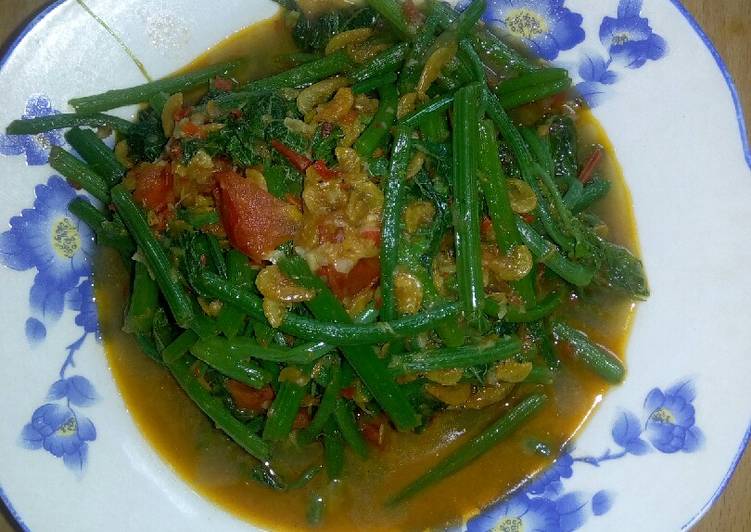Proses Membuat Tumis pucuk daun jipang Anti Gagal