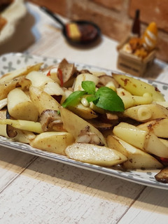 燒烤風香菇炒筊白筍 的食譜成品照片