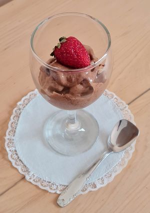 Una foto de Helado de chocolate 🍦apto vegan, APLV, DBT, HTA, sin TACC