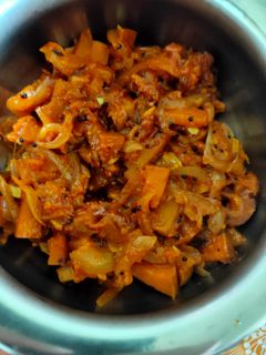 பூசணிக்காய் சப்ஜி (Poosanikkaai sabji recipe in tamil) செய்முறை முக்கிய புகைப்படம்