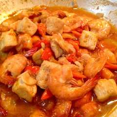 A picture of Udang & Tahu Saos Padang.