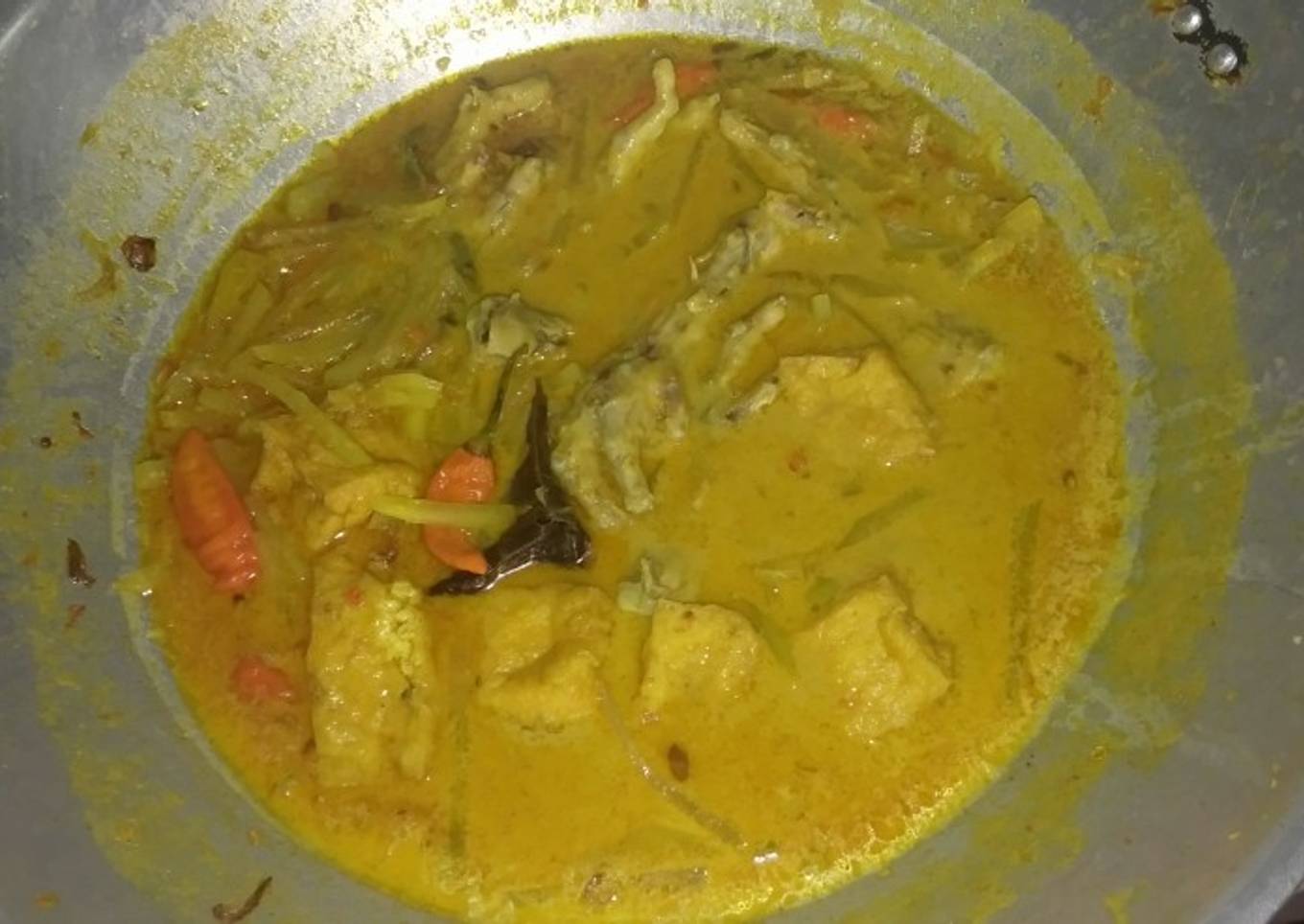 Lodeh pepaya muda ceker tahu