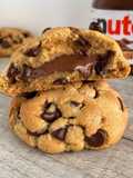 Galletas estilo new york o galletas con chocolate Nutella