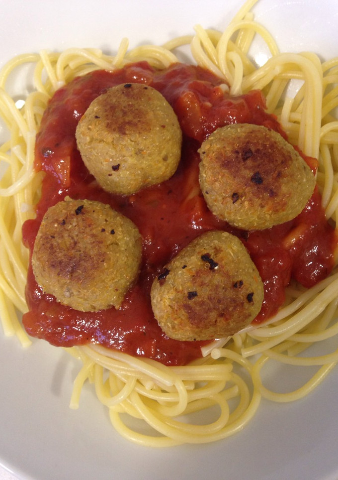 Una foto de Albóndigas veganas de quinoa