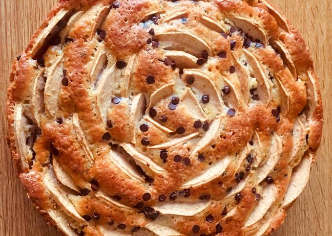 Ricetta di Veloce Torta di mele gocce di cioccolato