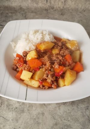 Una foto de Guiso de carne con papa y zanahoria