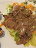 Refogado de abobrinha com cenoura ao molho pesto