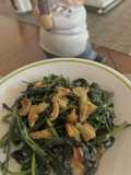 Sweet Potato Leaves Sautéed with Garlic