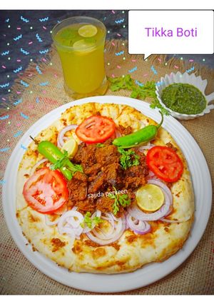 A picture of Mutton tikka boti.