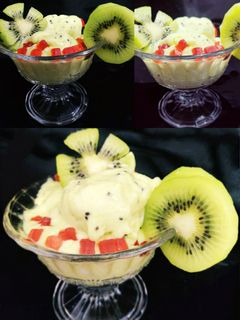 मिल्की कीवी आइसक्रीम (Milky kiwi ice cream recipe in Hindi) रेसिपी मुख्य फोटो