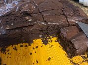 Una foto de brownie sin gluten