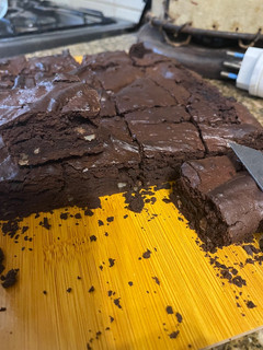 Una foto de Brownie sin gluten