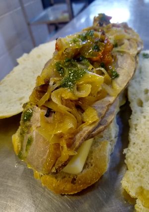 Una foto de Sándwich de bondiola