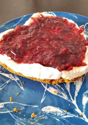 Φωτογραφία της συνταγής Cheesecake με τυρί κρέμα που περίσσεψε