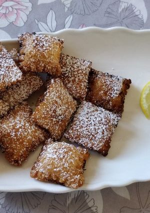 Une photo de "Raviolis" frits à la ricotta et citron