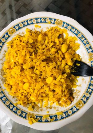 A picture of Corn poha.