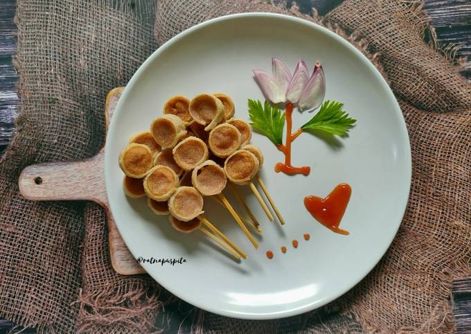 Sate Sosis Kulit Pangsit