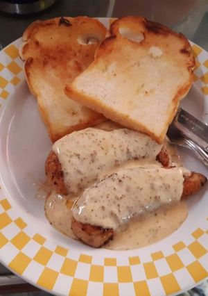 รูปของ สเต๊กอกไก่ครีมซอส