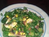 Ensalada de espinacas con tocino