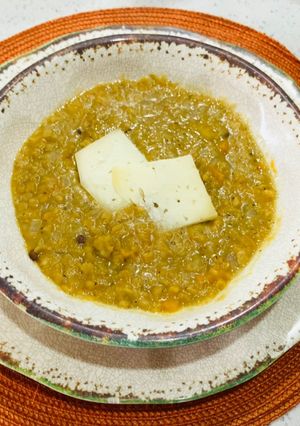 Una foto de Lentejas rojas al garam masala
