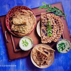 A picture of Veg loaded paratha.