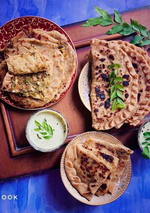 A picture of Veg loaded paratha.