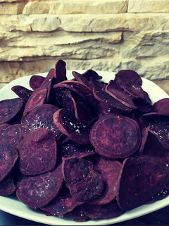 Foto di Chips di batata viola