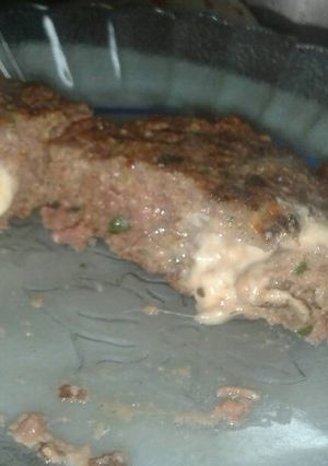 Una foto de Hamburguesa rellena