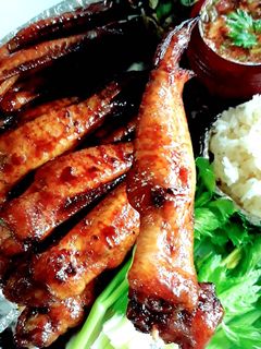 รูปของ ไก่ย่างน้ำผึ้ง Grilled Honey Chicken Wings