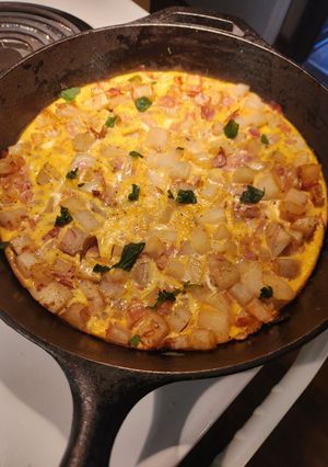 A picture of Spanish Style Omelette.