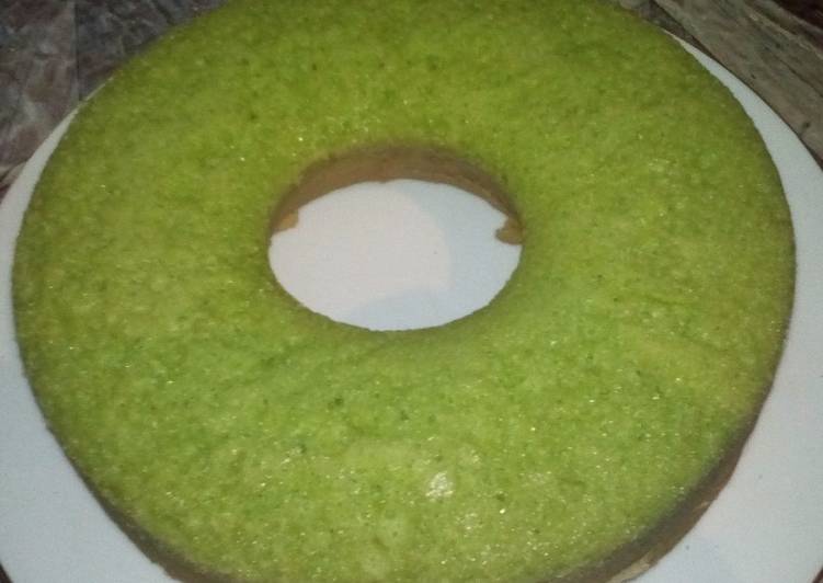 Proses memasak Bolu panggang green tea yang Enak Banget