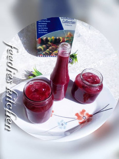 A picture of Baobab hibiscus juice.