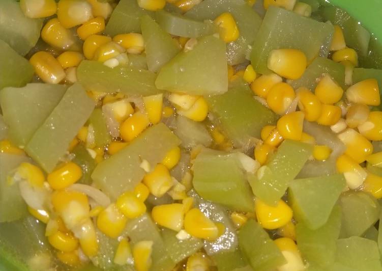 Resep Tumis Labu Siam Jagung Manis, Lezat