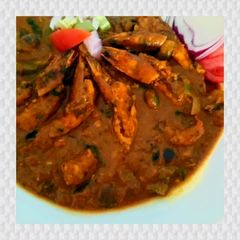 A picture of Tandoori prawns jalfrezi.
