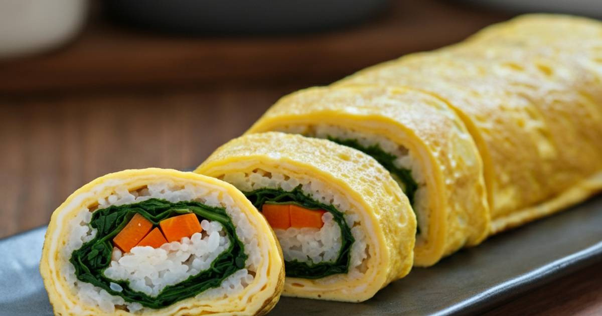 Resep Gim Bap Telur Gulung Dengan Bahan Sederhana