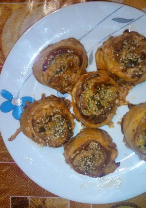 Una foto de Canapés de pizza de stromboli