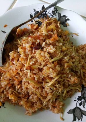 Foto resep Nasgor Teri & irisan cakalan bakar