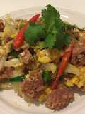 แหนมผัดไข่