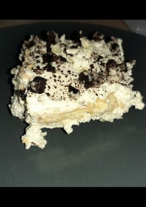 Citromkrémes oreós süti, keksszel recept fotója