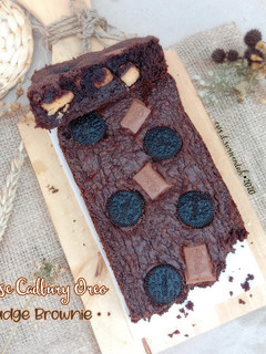 Foto resep Cheese Cadbury Oreo Fudge Brownie