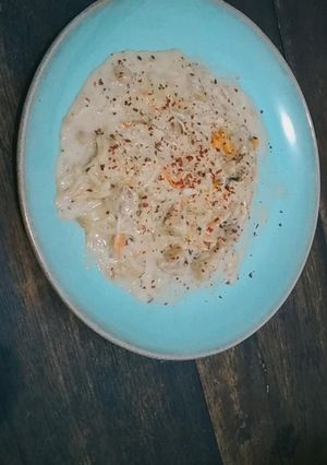 Foto resep 276. Enoki Alfredo sauce